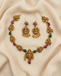 Lakshmi Peacock Stone Necklace Set