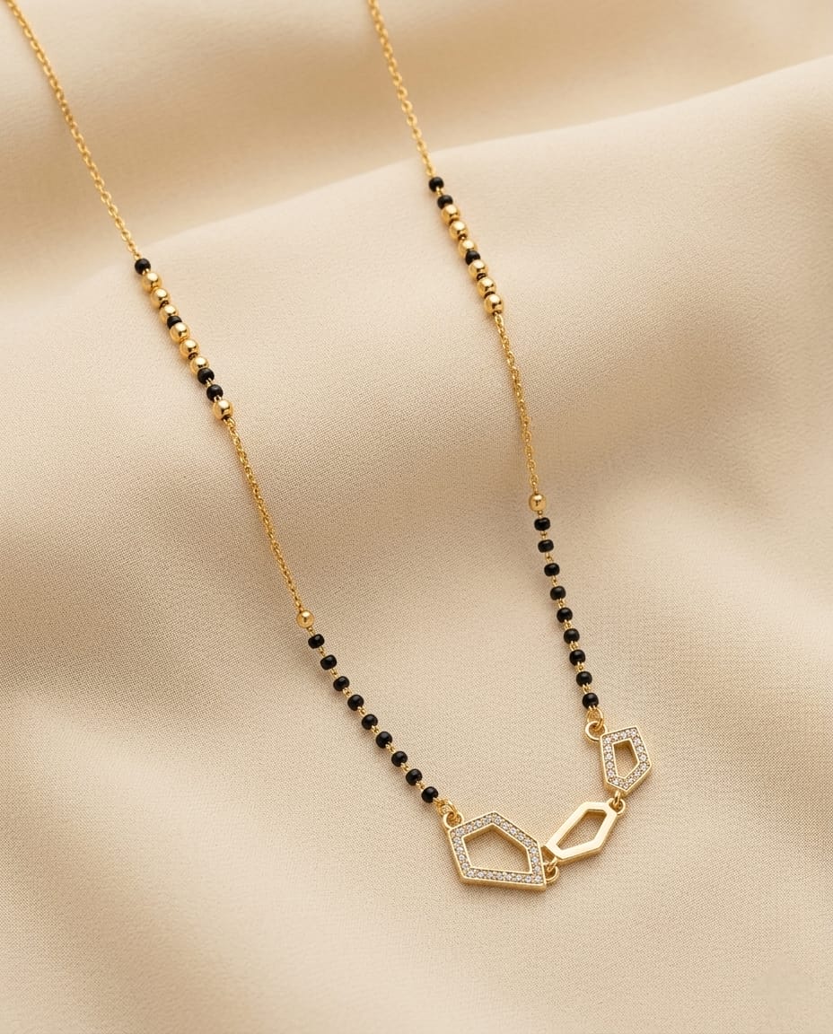 Geometric Sparkle Mangalsutra