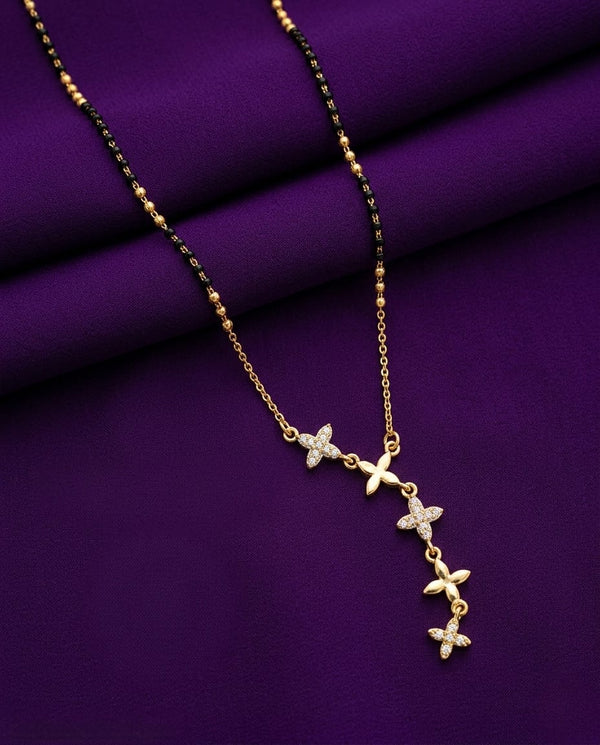 Butterfly Drop Mangalsutra Chain
