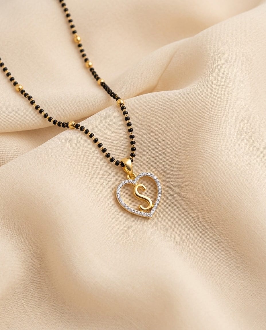 Gold S Initial Mangalsutra