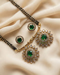 Sunflower Emerald Mangalsutra Set