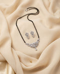 Silver Drop Mangalsutra Set