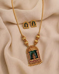 Antique Gold Temple Necklace Set