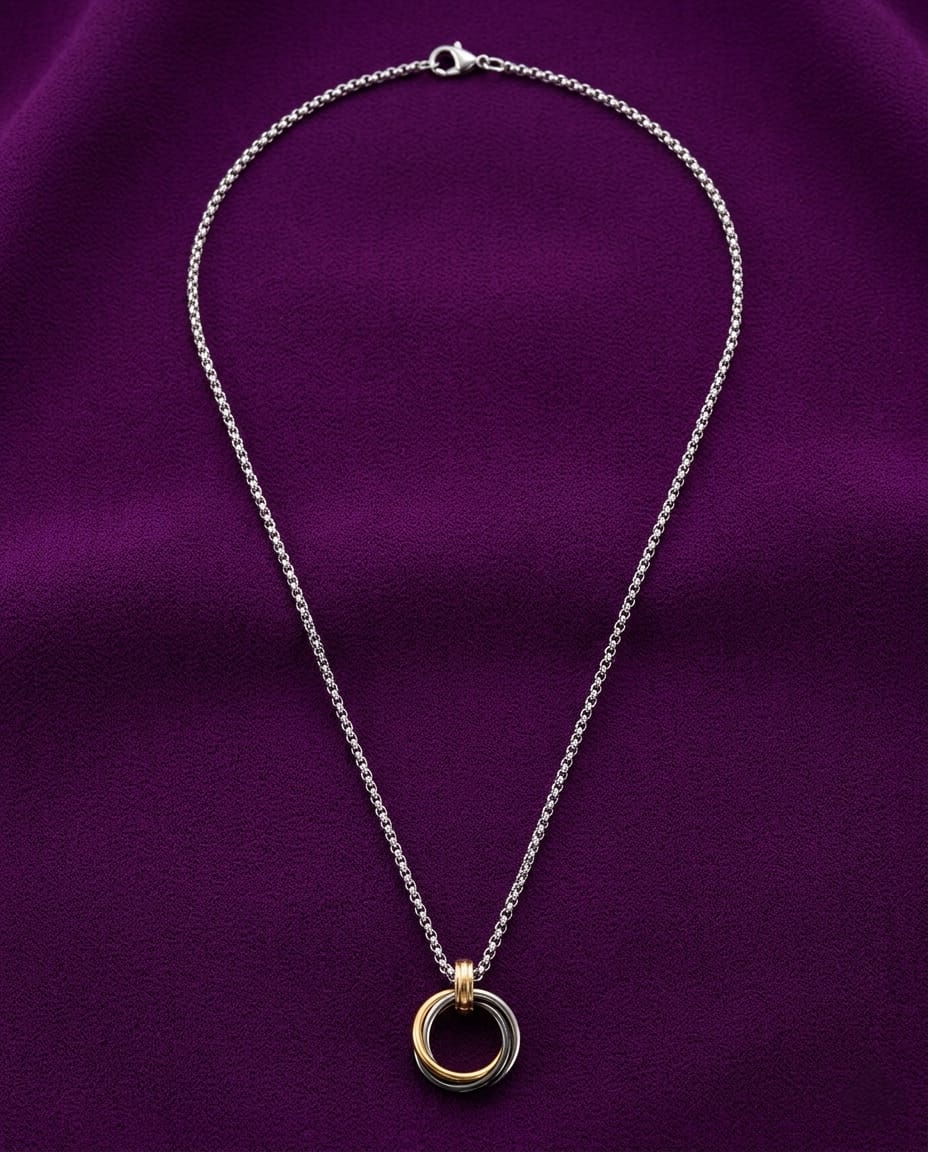 Dual Ring Pendant Chain