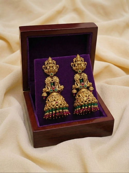 Antique Lakshmi Jhumka Earrings