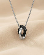 Two Tone Ring Pendant Chain