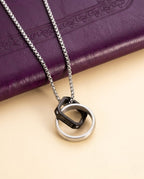 Two Tone Ring Pendant Chain