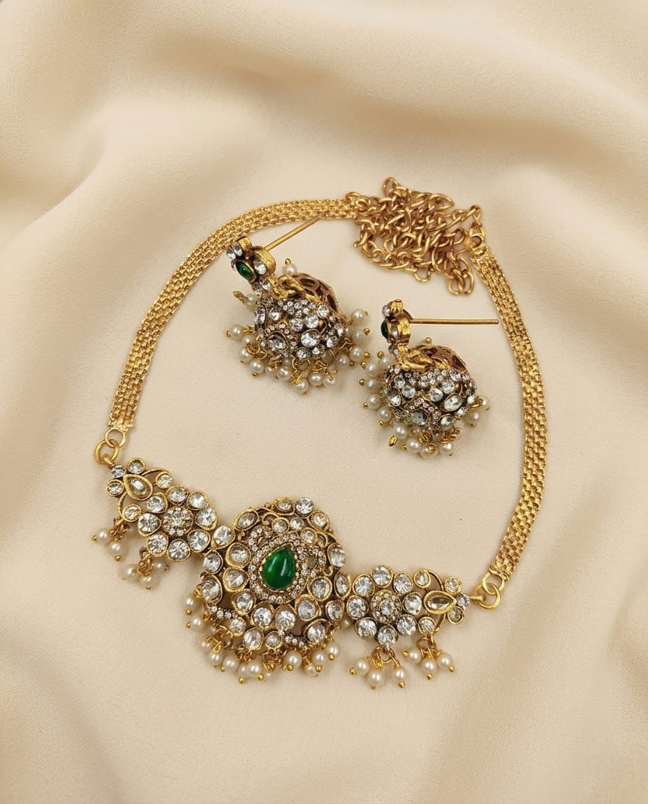 Festive Pearl Necklace Set