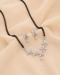 Silver Butterfly Mangalsutra Set
