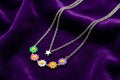 Daisy Charm Layered Necklace