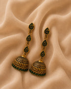 Beaded Charm Jhumka Earrings