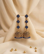 Beaded Charm Jhumka Earrings