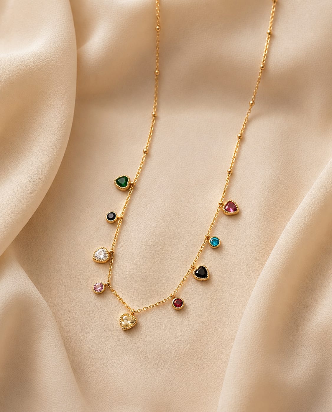 Multi Charm Chain Necklace