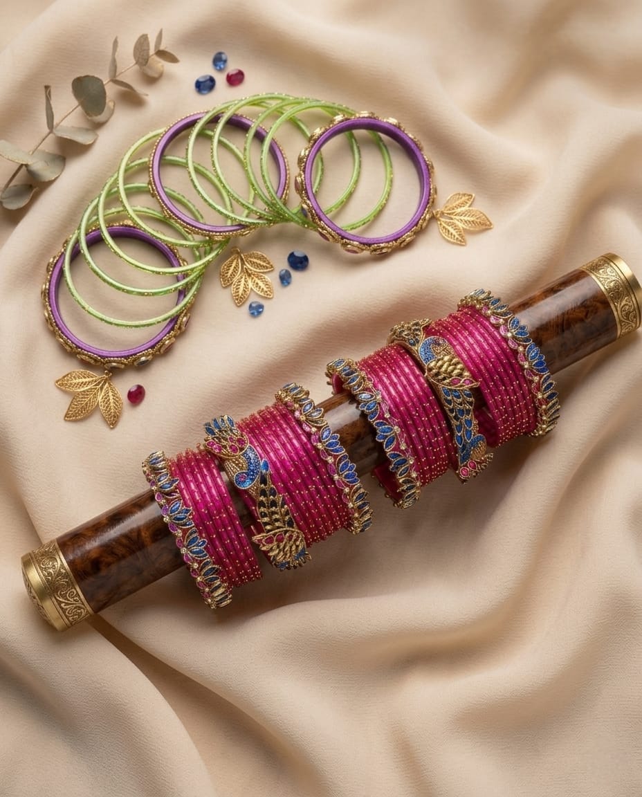 Peacock Bangle Set