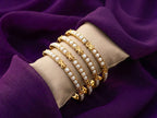 Pearl Stone Bangle Set