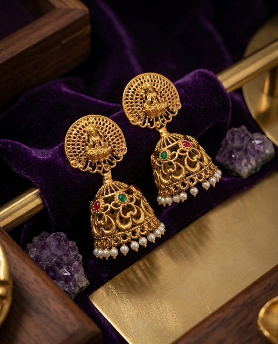 Traditional Temple Jhumkas