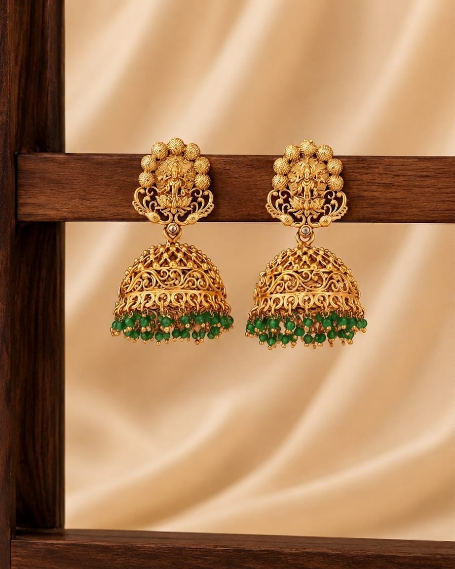 Lakshmi Dome Jhumka Earrings