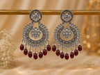Floral Pearl Chandbali Earrings