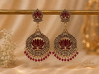 Lotus Chandbali Earrings