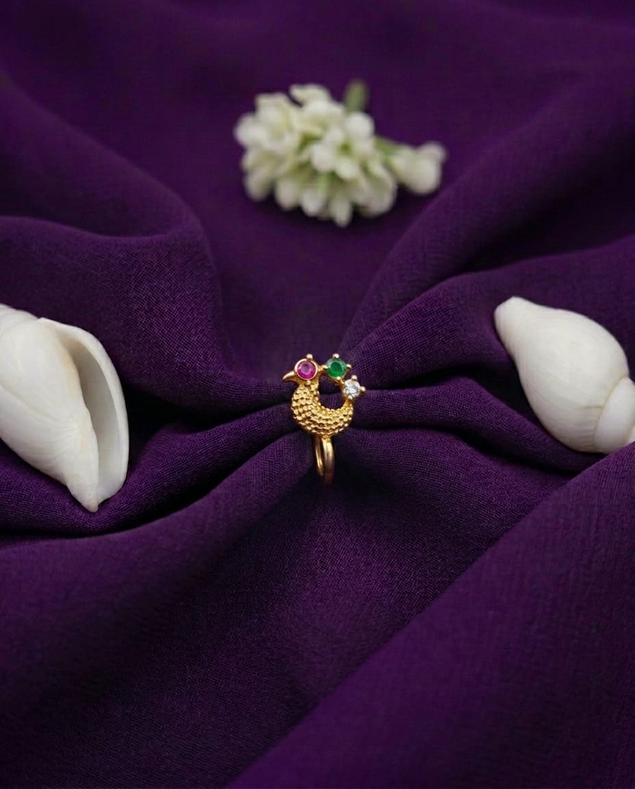 Peacock Charm Nose Ring