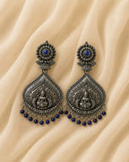 Emerald Lakshmi Dangler Earrings