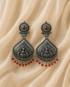 Emerald Lakshmi Dangler Earrings