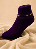 Dainty Green Bead Anklet