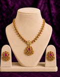 Grand Ruby Temple Necklace Set