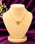 Emerald Ruby Traditional Pendant Chain