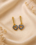 Sapphire Heart Bugadi Earrings