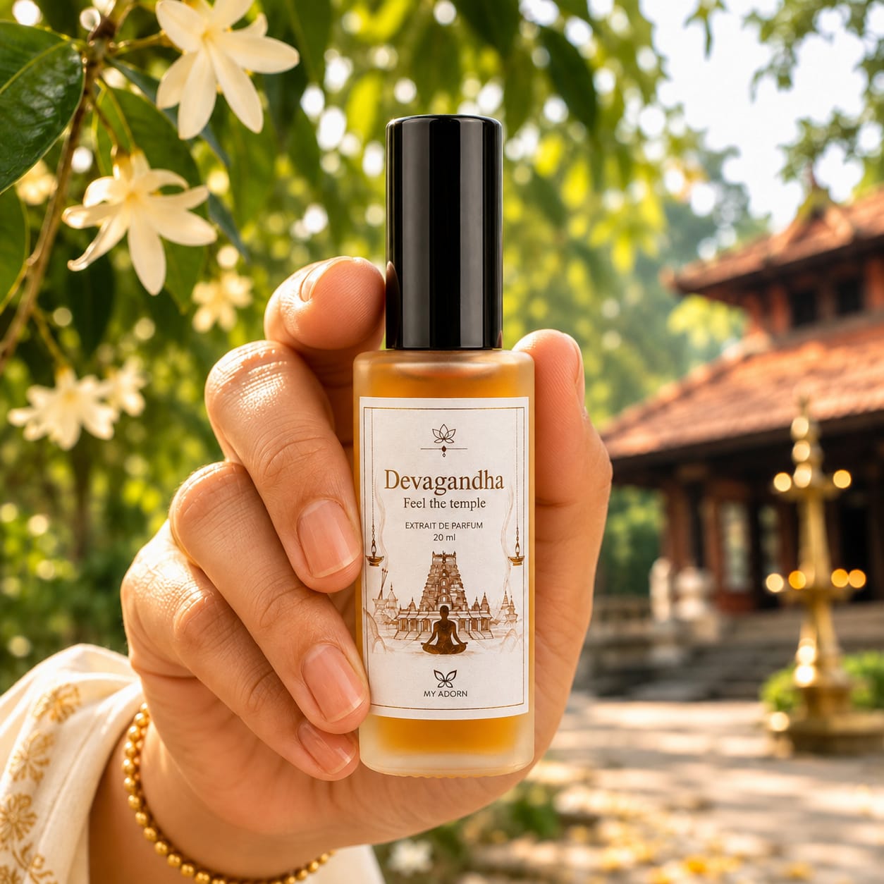 Devagandha (ദേവഗന്ധ) Temple Fragrance Perfume 20ml | Extrait de Parfume