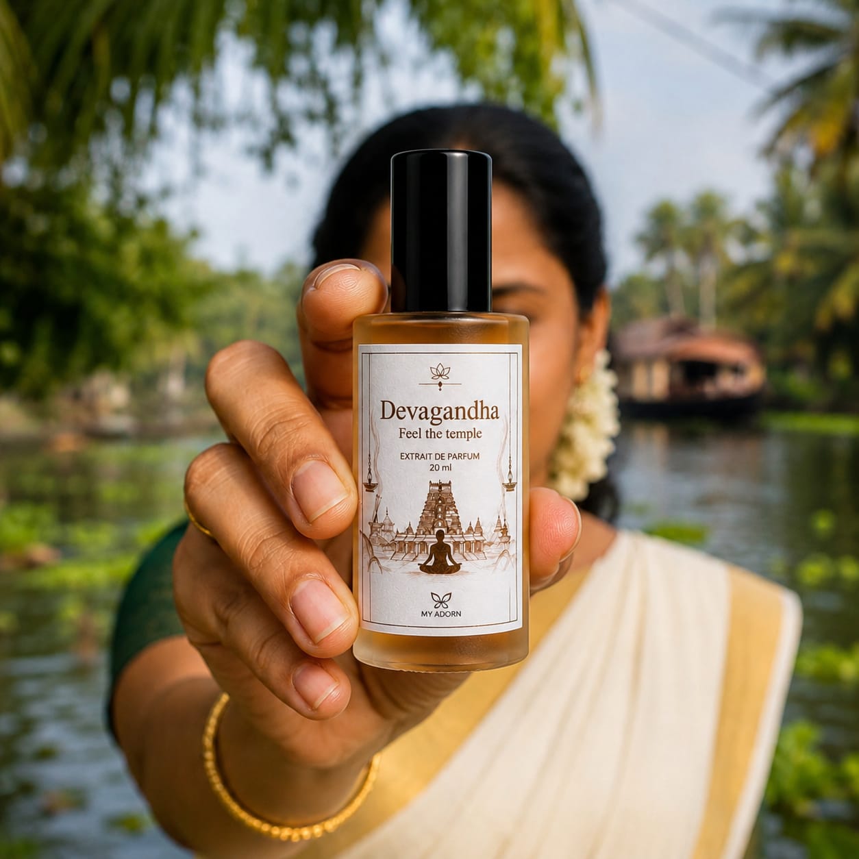 Devagandha (ദേവഗന്ധ) Temple Fragrance Perfume 20ml | Extrait de Parfume
