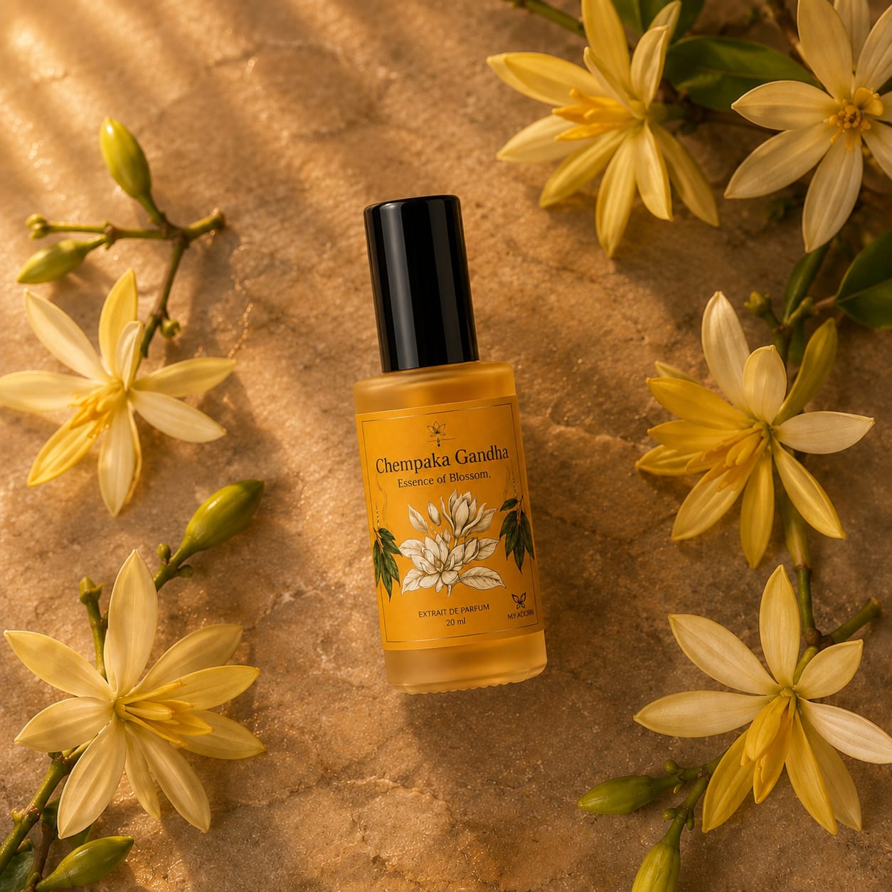 Chempaka Gandha (ചെമ്പക ഗന്ധ) Fragrance Perfume 20ml | Extrait de Parfume