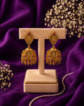 Lakshmi Coin Ilakkathali Earrings