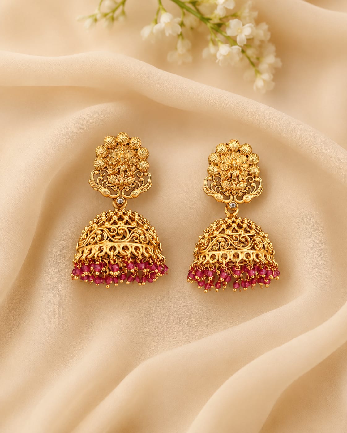 Lakshmi Dome Jhumka Earrings