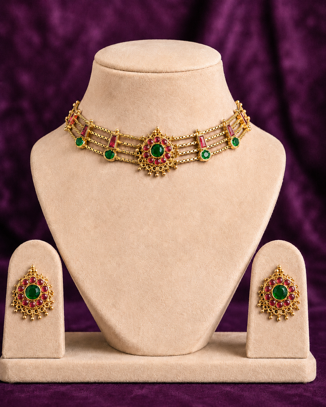Antique Floral Jewellery Set