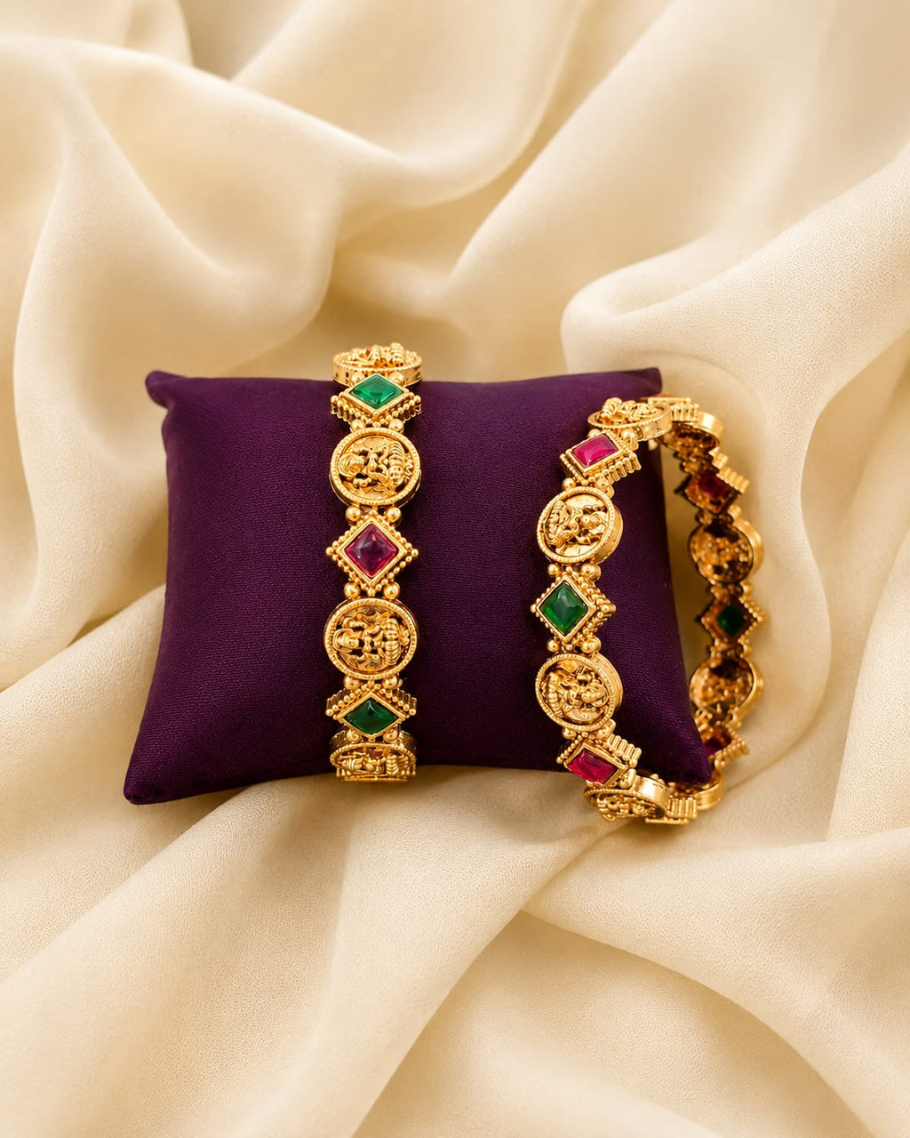Antique Temple Stone Bangles