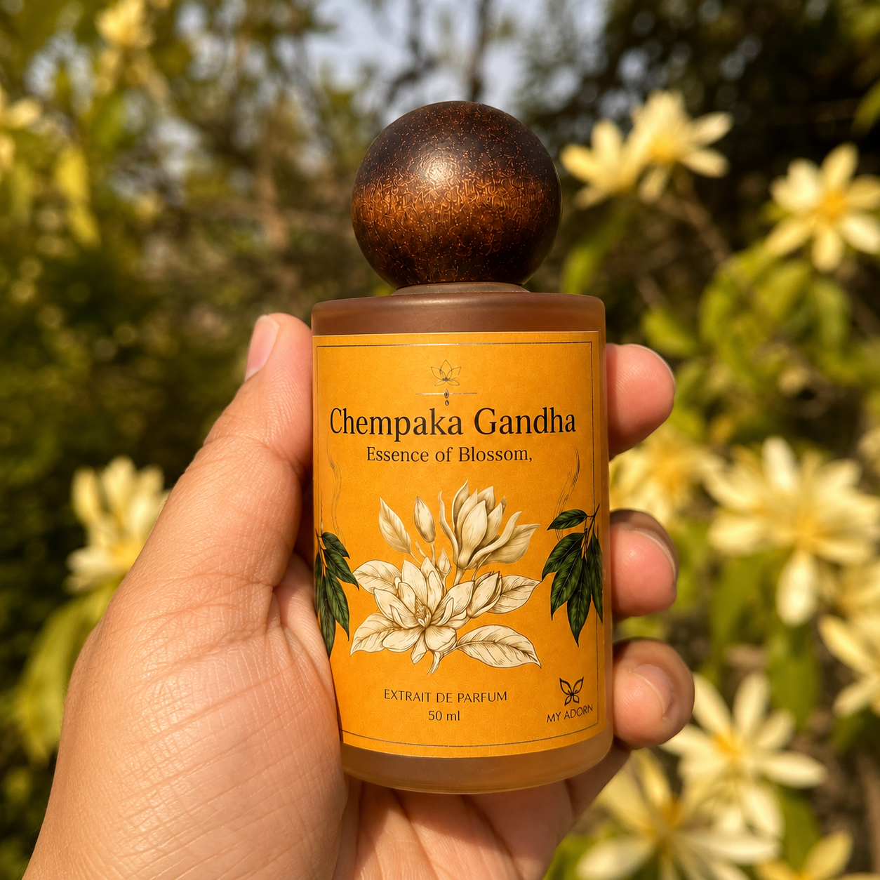 Chempaka Gandha (ചെമ്പക ഗന്ധ) Fragrance Perfume 50ml | Extrait de Parfum
