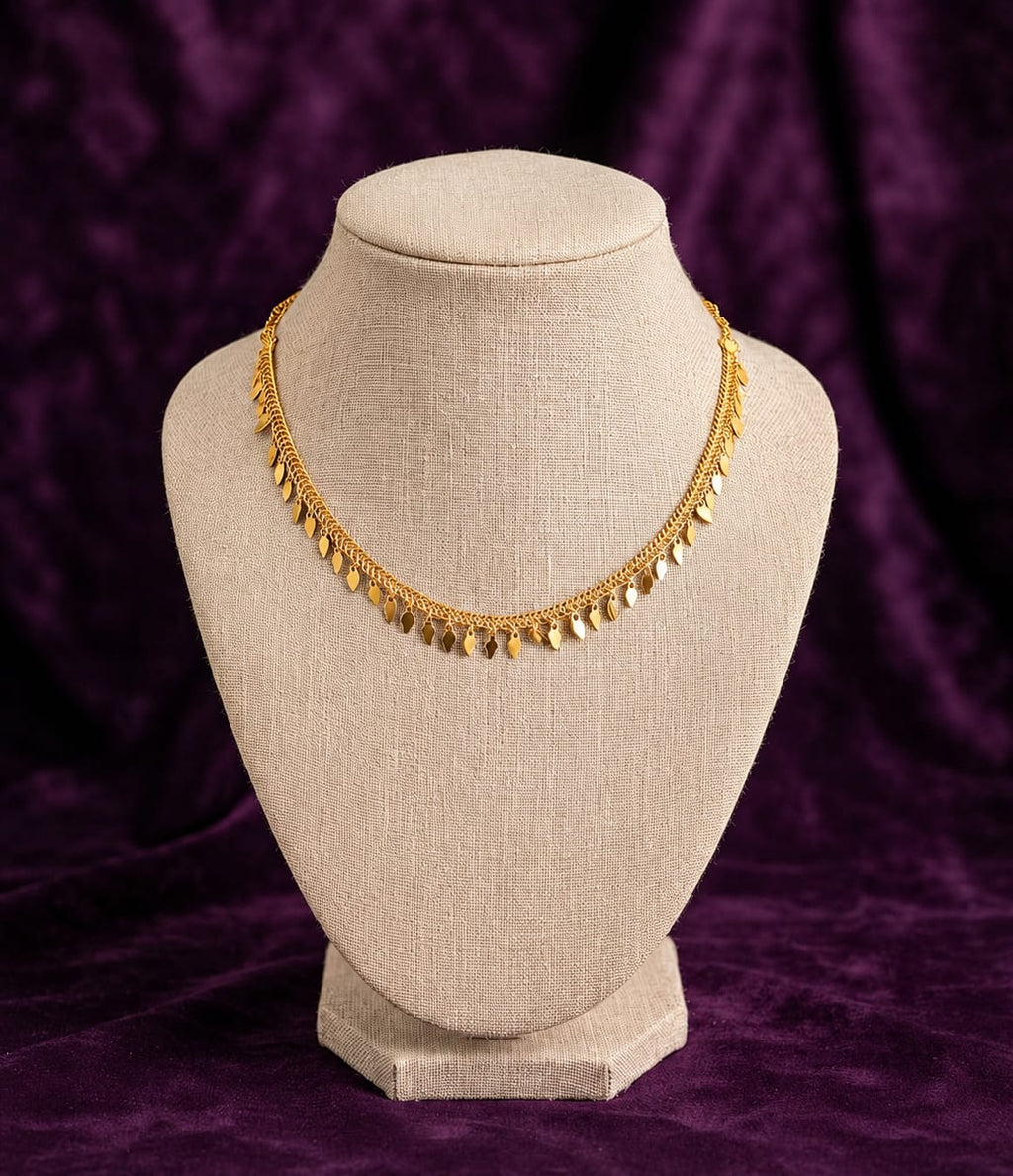 Premium Kerala Ilakkathali Gold Plated Necklace