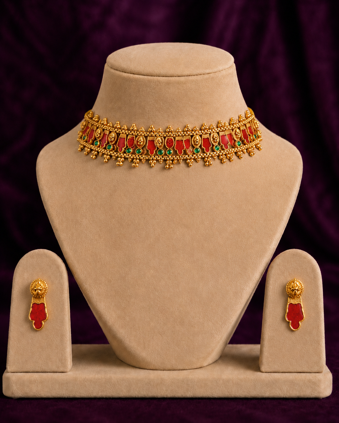 Antique Nagapadam Temple Choker Set