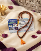 Original 8MM Karungali + Rudraksha Mala (108 Beads) – Lab Certified